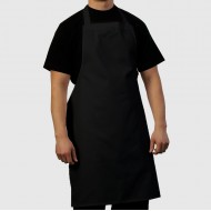 Delantal Liso S/Bolsillo SW 5 Unidades Negro