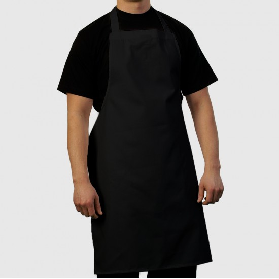 Delantal Liso S/Bolsillo SW 5 Unidades Negro