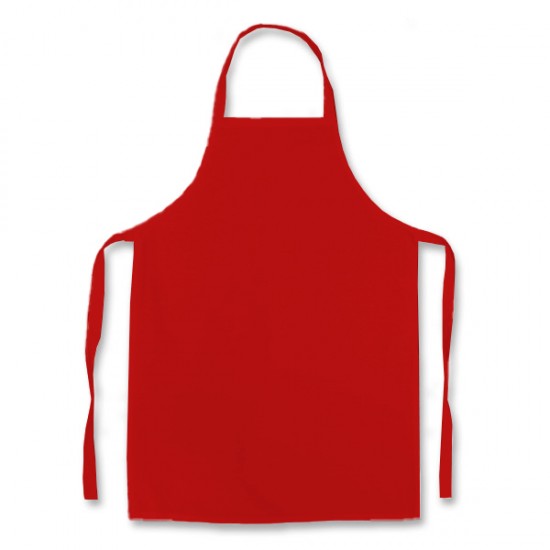 Delantal Liso S/Bolsillo SW 5 Unidades Rojo