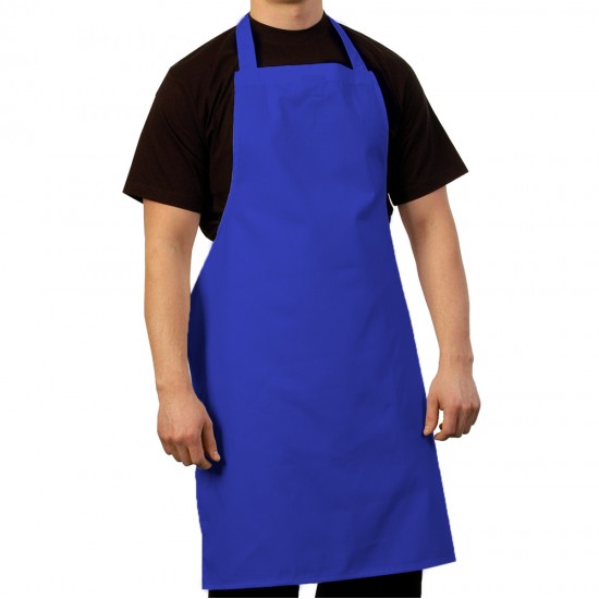 Delantal Liso S/Bolsillo SW 5 Unidades Azul Francia