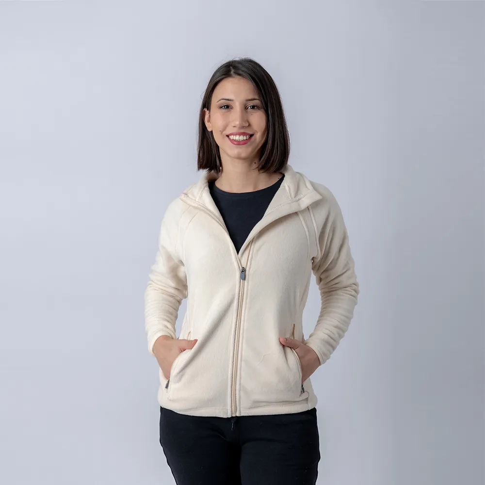 Campera Polar dama SW Beige