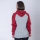 Canguro Felpa SW gris melange/bordeaux