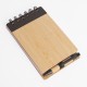 Libreta tapa bamboo con bolígrafo 70 hojas NEGRO