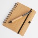 Libreta tapa bamboo con bolígrafo 70 hojas NEGRO