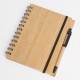 Libreta tapa bamboo con bolígrafo 70 hojas NEGRO