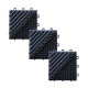Piso Felpudo Encastrable 15x15 Negro/Gris