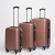 Set Valijas Abs 20" 24" 28" Rosa Sepia