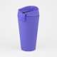 Vaso Plastico 450ml con Sorbito Violeta