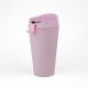 Vaso Plastico 450ml con Sorbito Rosado