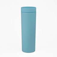 Vaso Plastico 500ml con Sorbito Azul / Cel.