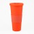 Vaso Plastico 680ml con Sorbito Naranja