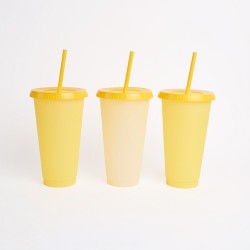 Vaso termo cromático x10 AMARILLO