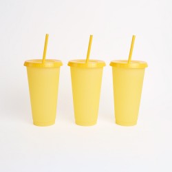 Vaso termo cromático x10 AMARILLO