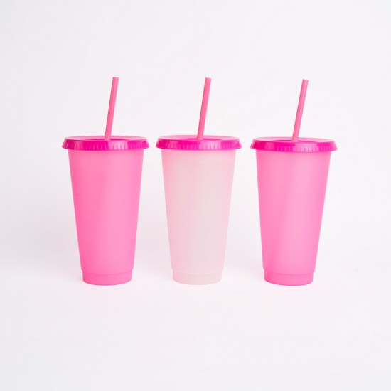 Vaso termo cromático x10 FUCSIA
