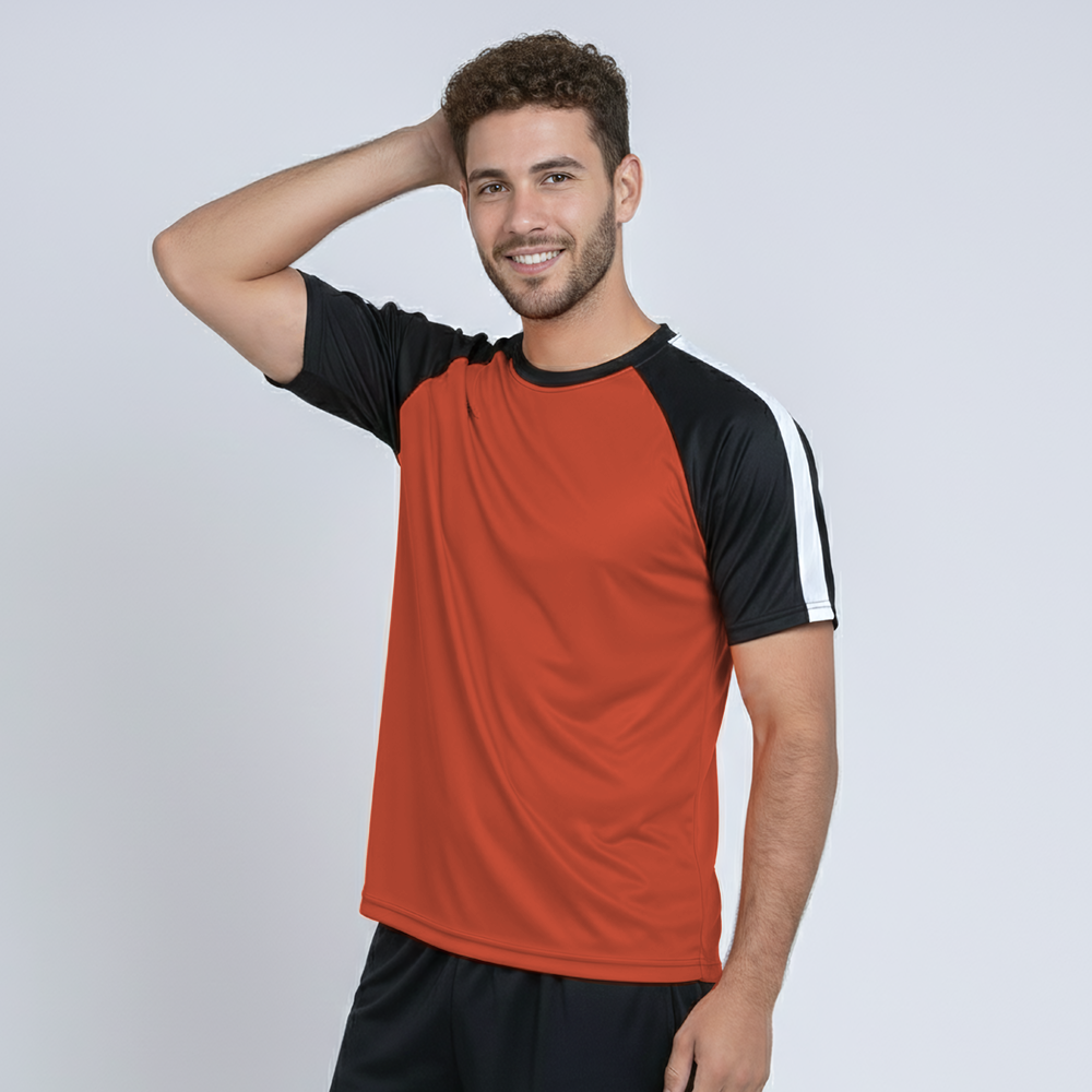 Camiseta Futbol PRO2 Naranja/Negro