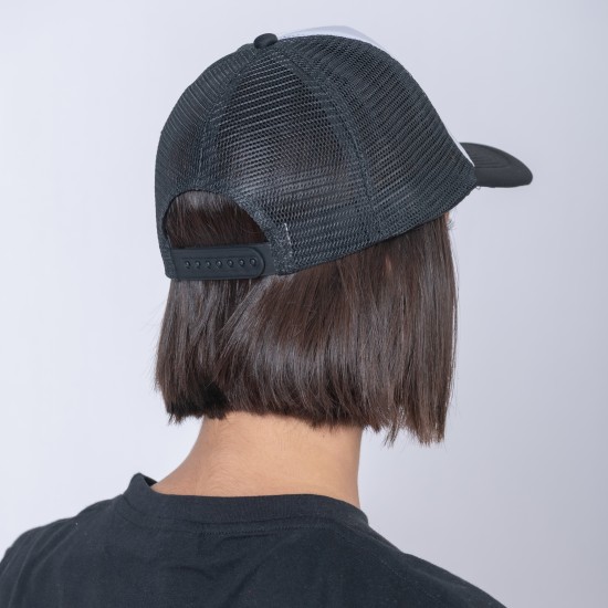Gorro 5013 Trucker Negro/Blanco