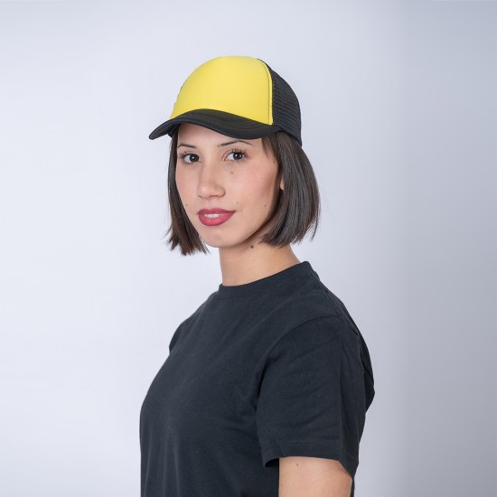 Gorro 5013 Trucker negro/cromo