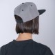 Gorro 5040 Visera Plana gris melange/negro