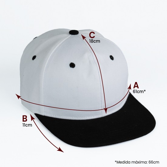 Gorro 5040 Visera Plana negro/negro