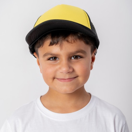 Gorro Niño Trucker 5011 Negro / Amarillo