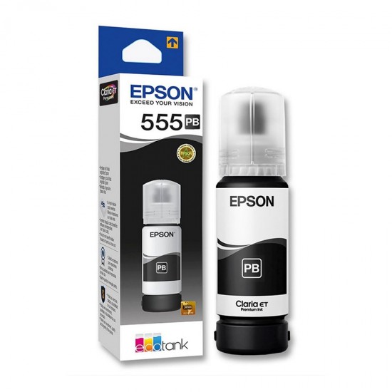 Botella de Tinta Fotográfica  Epson T555 Negra