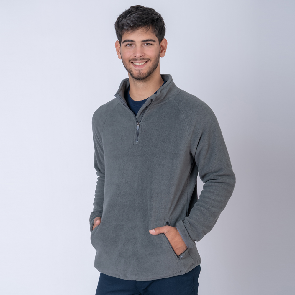 Buzo Polar medio cierre SW Gris Oscuro