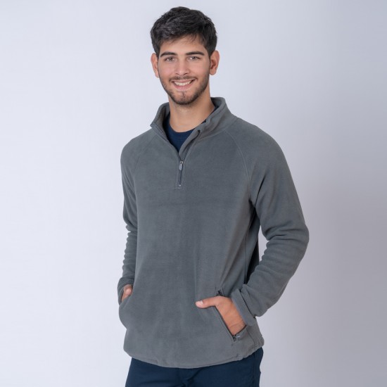 Buzo Polar medio cierre SW Gris Oscuro