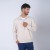 Buzo Felpa Medio Cierre Metal Beige