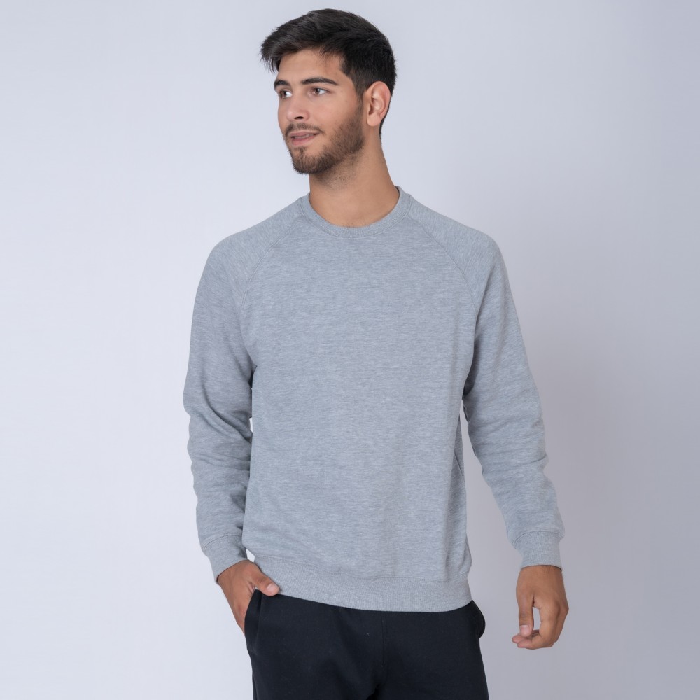 Buzo De Felpa Sw Gris Melange