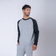 Buzo Felpa SW gris melange/negro