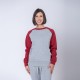 Buzo Felpa SW gris melange/bordeaux