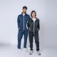 Campera deportiva negro/blanco
