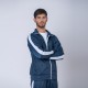 Campera deportiva azul/blanco