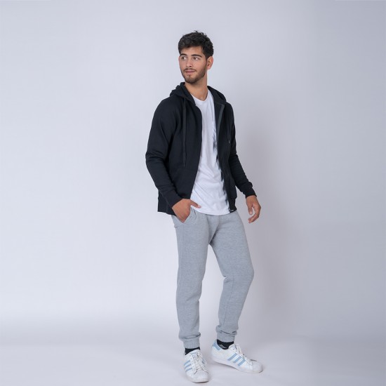Campera Adulto Felpa Sw Negro