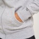Campera Adulto Felpa Sw Gris Melange