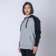 Canguro Felpa SW gris melange/negro