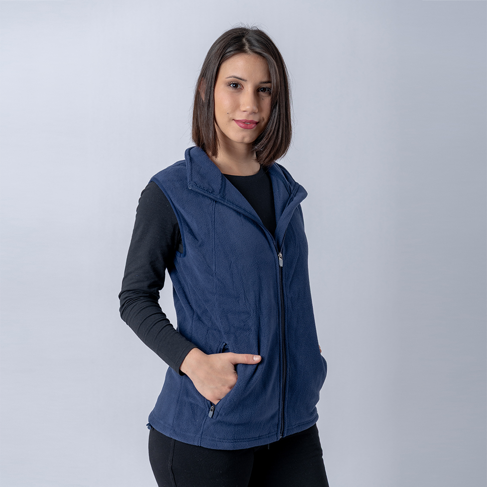 Chaleco Polar Dama SW Azul