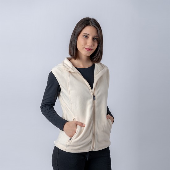 Chaleco Polar Dama SW Beige