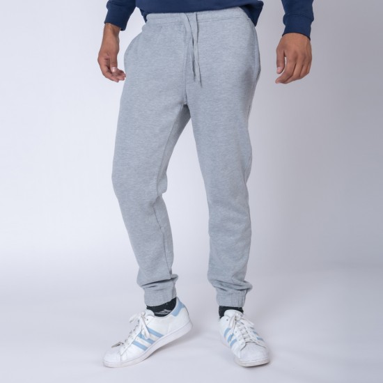Pantalón Felpa Unisex Gris Melange