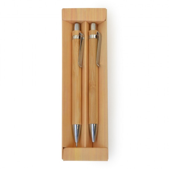 Set Bamboo Lápiz y Lapicera