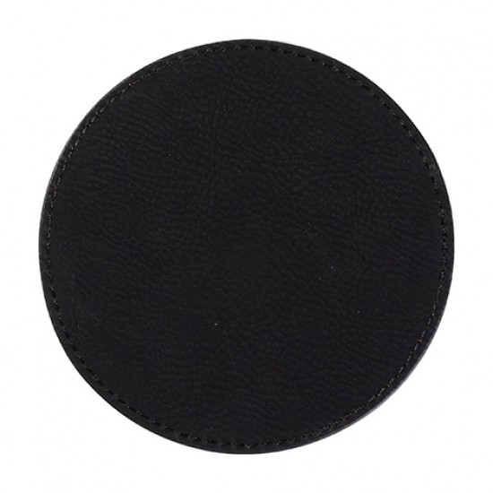 Posavaso circular p/laser - Negro/Dorado