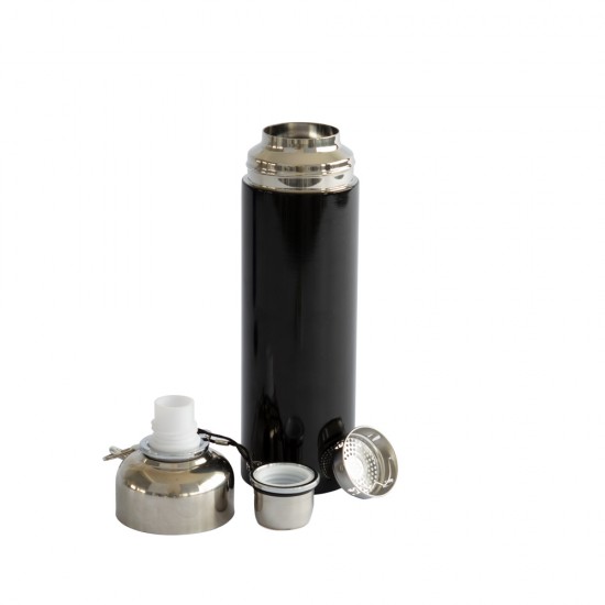 Botella de Acero Doble Pared 500ml Negro