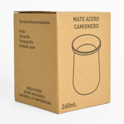 Mate Acero Camionero Negro