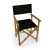 Silla Director Negra Juego x2