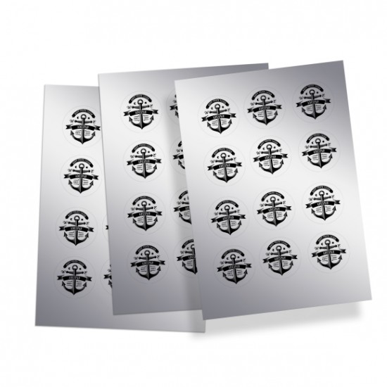 Bopp Autoadhesivo Plata Inkjet A4x100