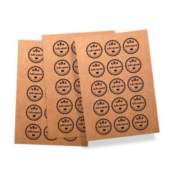 Papel Kraft Autoadhesivo Marrón Inkjet A4x100