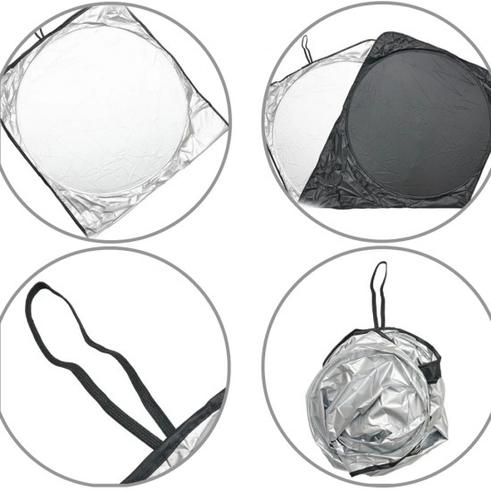 Parasol 150x70 cm Plata