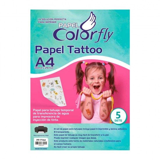 Papel Tattoo A4 5 sets