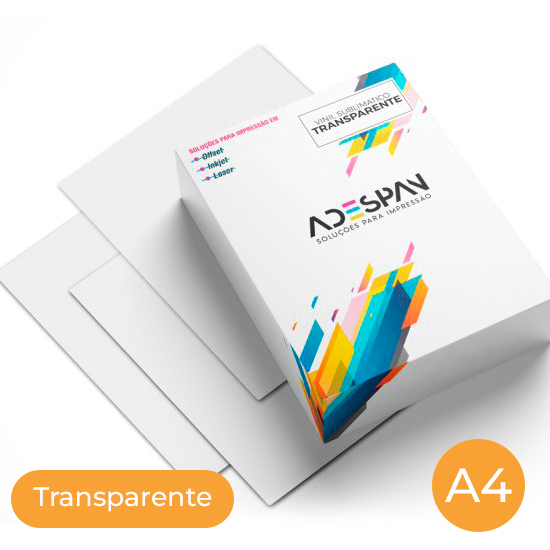 Hoja Vinilo Adhesivo Sublimable A4 Transparente