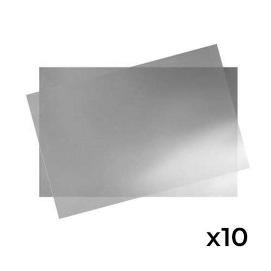 Vinilo Adhesivo Sublimable 10 Hojas A4 Plata